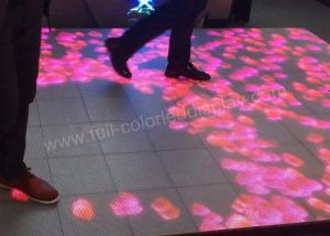 China DJ Disco LED Stage Floor Display P4.81 1R1G1B Wide Viewing Angle With Sensing Chips wholesale