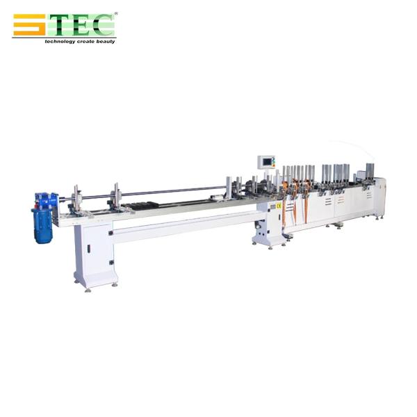 Wooden / Faux wood Venetian Blind Punching and Threading Machine with Automatic Material Feeding for Wood and Faux Wood Blinds