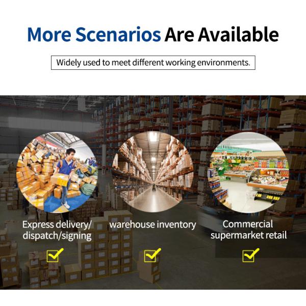 Back Clip Barcode Reader Portable Laser Barcode Scanner For Supermarkets