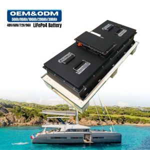 Buy cheap OEM custom made boat battery 96V150AH Marine lithium battery from wholesalers