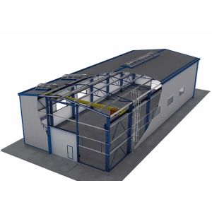 China Prefabricated Steel Structures Factory Building With Sandwich Panel Roof wholesale