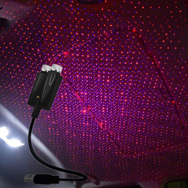 Two Color Car USB Ambient Lights Sky Night Roof Atmosphere Lamp
