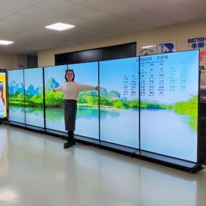 China 75 85 98 100 Inch LCD Video Wall Display 4k Floor Standing LCD Advertising Display wholesale