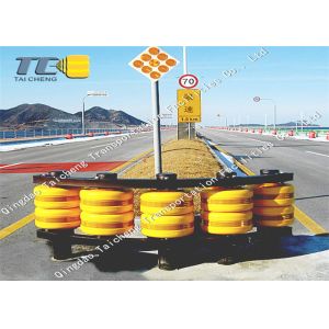 China Traffic Plastic Pliable Barrier Spiral Staircase Rotating Anticollision Highway Guardrail wholesale