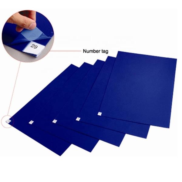 Cleanroom ESD Sticky Mat Blue White 35-50μm PE Film Dirt Removal