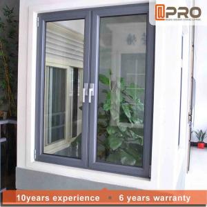 China Vertical Opening Pattern Aluminum Casement Windows With Security System CASEMENT ALUMINIUM WINDOWS casement door wholesale