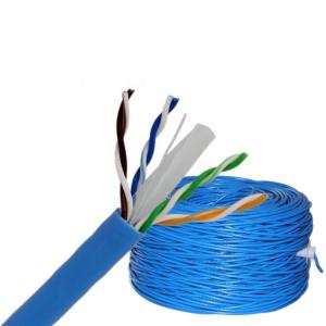 China OEM Blue 24AWG 0.56 UTP Cat6 Indoor Cable LSZH Jacket on sale