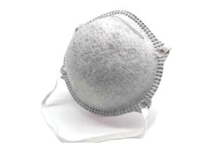 Easy Breathing Dust Respirator Mask FFP2 Gray Color Non Woven Fabric Material