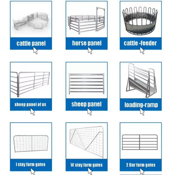 3.2M Hot Dipped Galvanized Cattle Fencing Loading Ramp Adjustable Livestock Fencing Panels