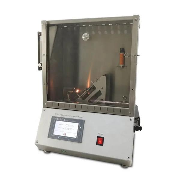 45 Degree Flammability Flame Testing Equipment For Material Fire Safety Evaluation