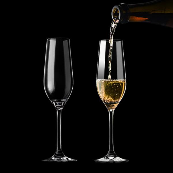 Custom Bulk Engraved Logo 6-10OZ Premium Crystal Champagne Wedding Glassware