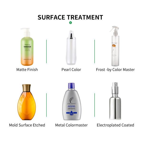 Plastic 4 OZ Matte Cosmetic PET Bottles Custom Color With Silver Pump