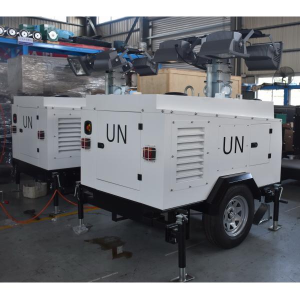 12kva Mitsubishi 6m Portable Light Tower 4x350W Mobile Lighting Tower
