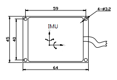 CAN Bus Output Inertial Motion Unit For Power Conductor Galloping Monitoring System with input current ≤70mA