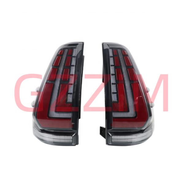 Prado 2003-2009 Car LED Tail Light Black Yellow Toyota LED Tail Light Type 1