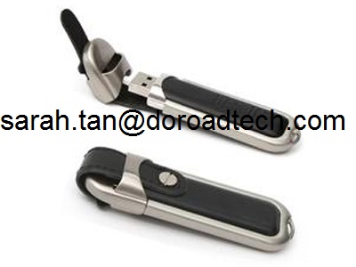Factory Wholesale Real Capacity Leather USB Drives, USB 2.0 or USB3.0 Leather USB Sticks