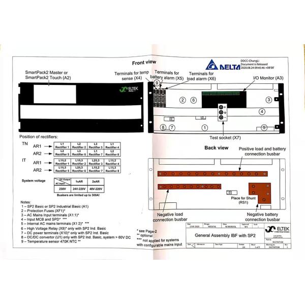 Flatpack2 24v Telecom Power System CIO20405