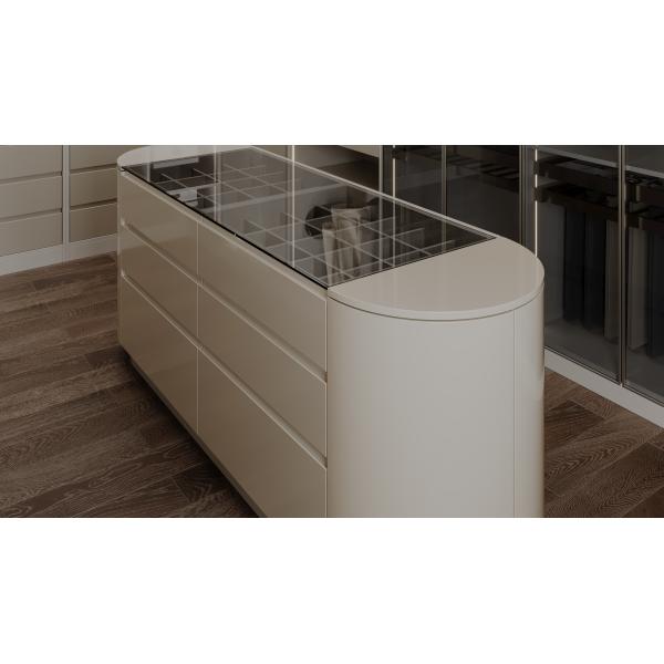 Professional installation of custom closet furniture