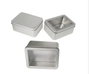 China 0.25mm Tea Tin Boxes 4 Color ISO9001 Double Lid Tea Tin on sale