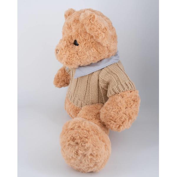 45cm Cute Stuffed Teddy Bears Bow Tie Hoodies Plush Toys Strippable Sweater Bear