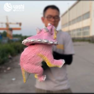 Silicone Outer Skin Interactive Dinosaur Model Baby Dinosaur Hand Puppet