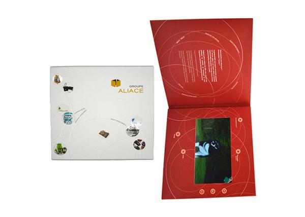 Quality 2GB Memory LCD Screen Greeting Card CMYK Printing Video Booklet for sale