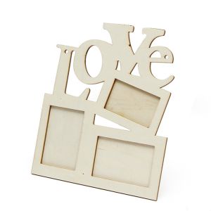 China Creative 3D Tourist Custom Photo Frame Wooden Blank LOVE Photo Frame on sale