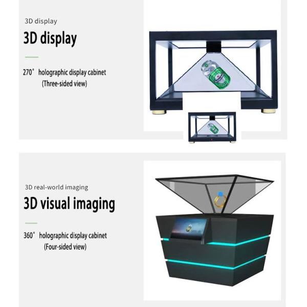 360° 3D Hologram Advertising Display FHD For Product Launches & Retail Showrooms