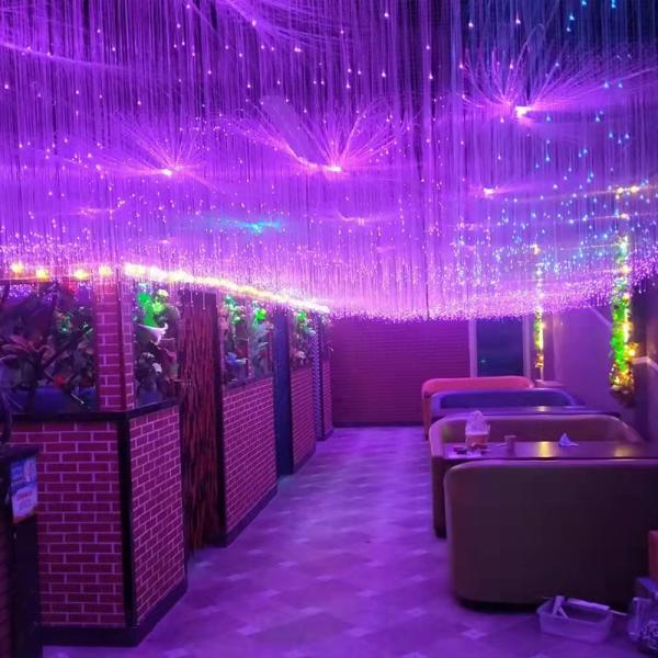 Custom RGBW Star Ceiling Twinkle Stage Lights Optic Fiber Engine Waterfall APP Remote Controller Lighting LED Fiber Optic Lights