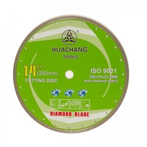 China 350mm Turbo Diamond Blade 14 In 25.4mm Bore For Granite Marble Tiles Hot Press wholesale