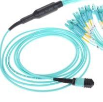 MPO To LC Fiber Optic MPO 24 Core OM2 Telecommunication Networks