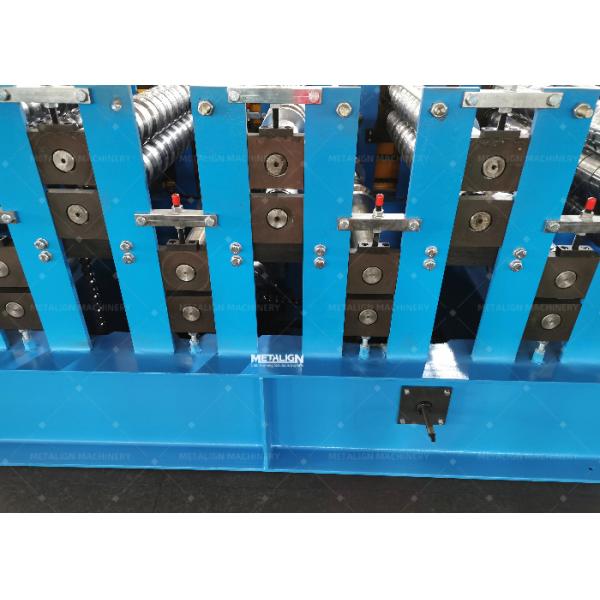 Chain Driven Roll Former With Protective Cover Producing Double Layer Roof Panels