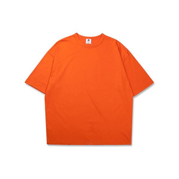 Custom Screen Printing Trendy Oversized T Shirts For Women Loose Fit Rib Collar