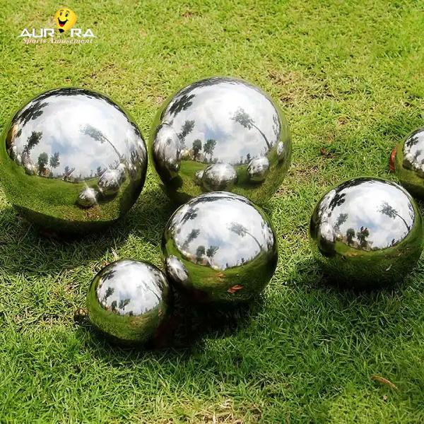 Sealed Giant Sphere Ball Silver Inflatable Mirror Spheres For Decoration