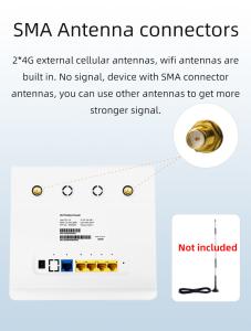 China Unlocked 4G LTE Modem Router With Dual SIM Card Slot Detachable Cellular Antennas on sale