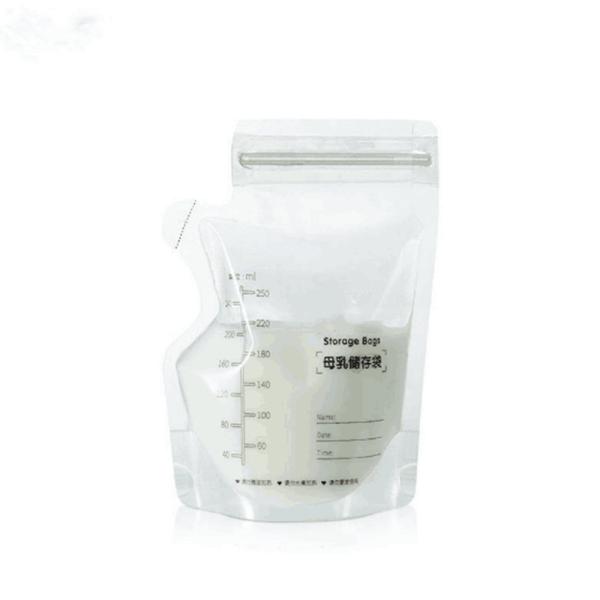 Quality Standing Zipper 180ML Breast Milk Pouches for sale