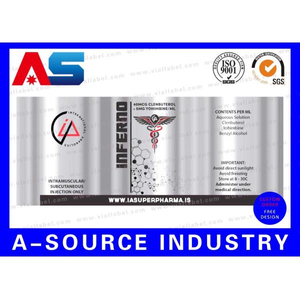 Anavar Oxandrolone 50 Tablets Pill Label Hologram Printing Waterproof Pharmaceutical Usage