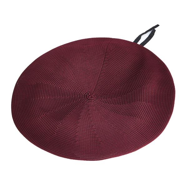 OEM Classic Beret With Breathable Mesh Fabric Embroidered Patch Logo Security Cap For Honor Guard