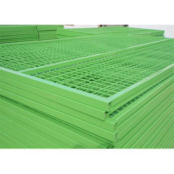 6‘x9.5' mesh 2inch*4inch *9ga/3.60mm construction fencing panels tubing 25mm x1.6mm powder coated interpon brand