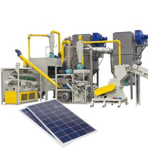 China 300-1000Kg/h Photovoltaic Solar Panel Production Line 134KW Solar Panel Recycling Plant wholesale