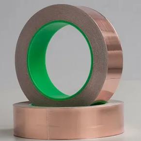 China Custom 50mm Width Conductive Adhesive Copper Tape Rf Shielding on sale