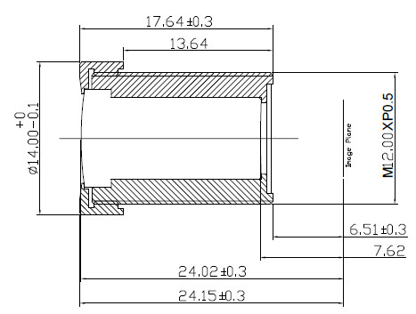 Vehicle Waterproof HD Rear View Camera Lens M12x0.5 8mm