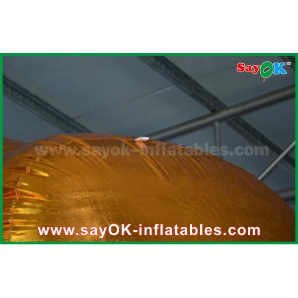 Outside Promotion Oxford Cloth Inflatable Model Gold Bull for Advertising