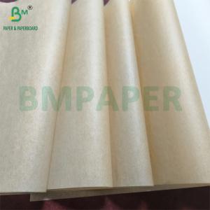China 40gsm Grade 7 Greaseproof Paper Rolls And Sheets Brown Color For Food Packaging wholesale