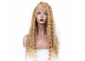 China 9A Long Curly Human Hair Lace Front Wigs Healthy Can Be Dyed Any Color And Ironed wholesale