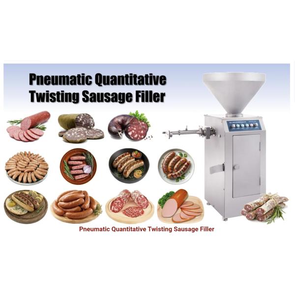 Convenient Pneumatic Quantitative Self-Twist Sausage Stuffing Efficiency Enema Filling Making Machine