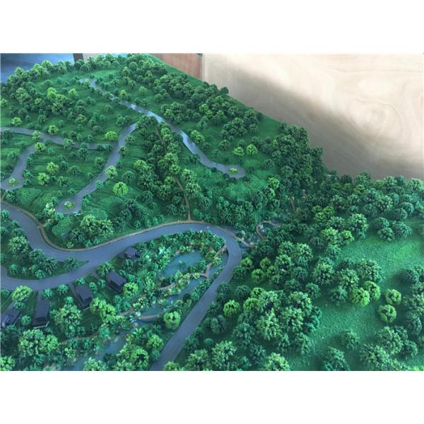 1.4x1.2m Trees Model Making Materials For Architectural Tourist Mountain , Display Working Maquette
