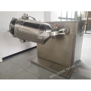 GMP Standard Spices Powder 3D Mixing Machine Multiple Direction Rotation