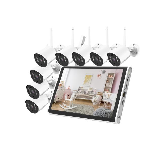 Glomarket Smart Tuya Wifi NVR Kit 4CH Camera 1080P 10.1 Inch LCD NVR Kit