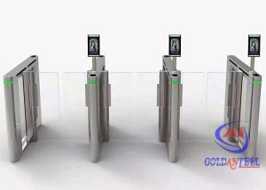 China SUS304 Pedestrian Access Control Turnstile Gate With Face Recognition Terminal Linux Base wholesale
